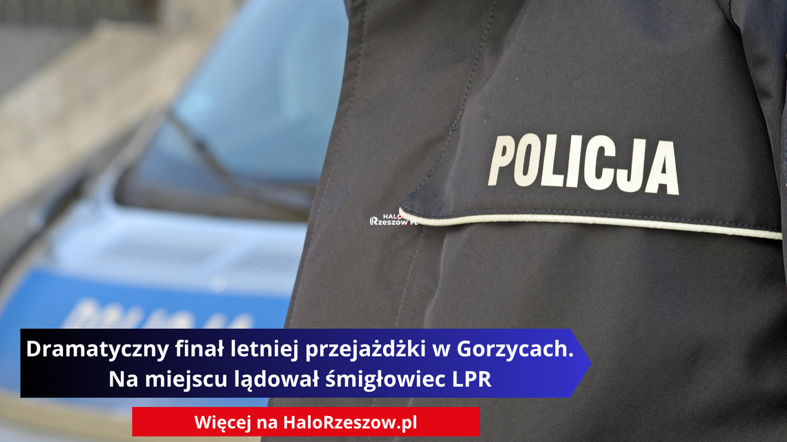 Dramatyczny finał letniej przejażdżki w Gorzycach. Na miejscu lądował śmigłowiec LPR Dramatyczny finał letniej przejażdżki w Gorzycach. Na miejscu lądował śmigłowiec LPR