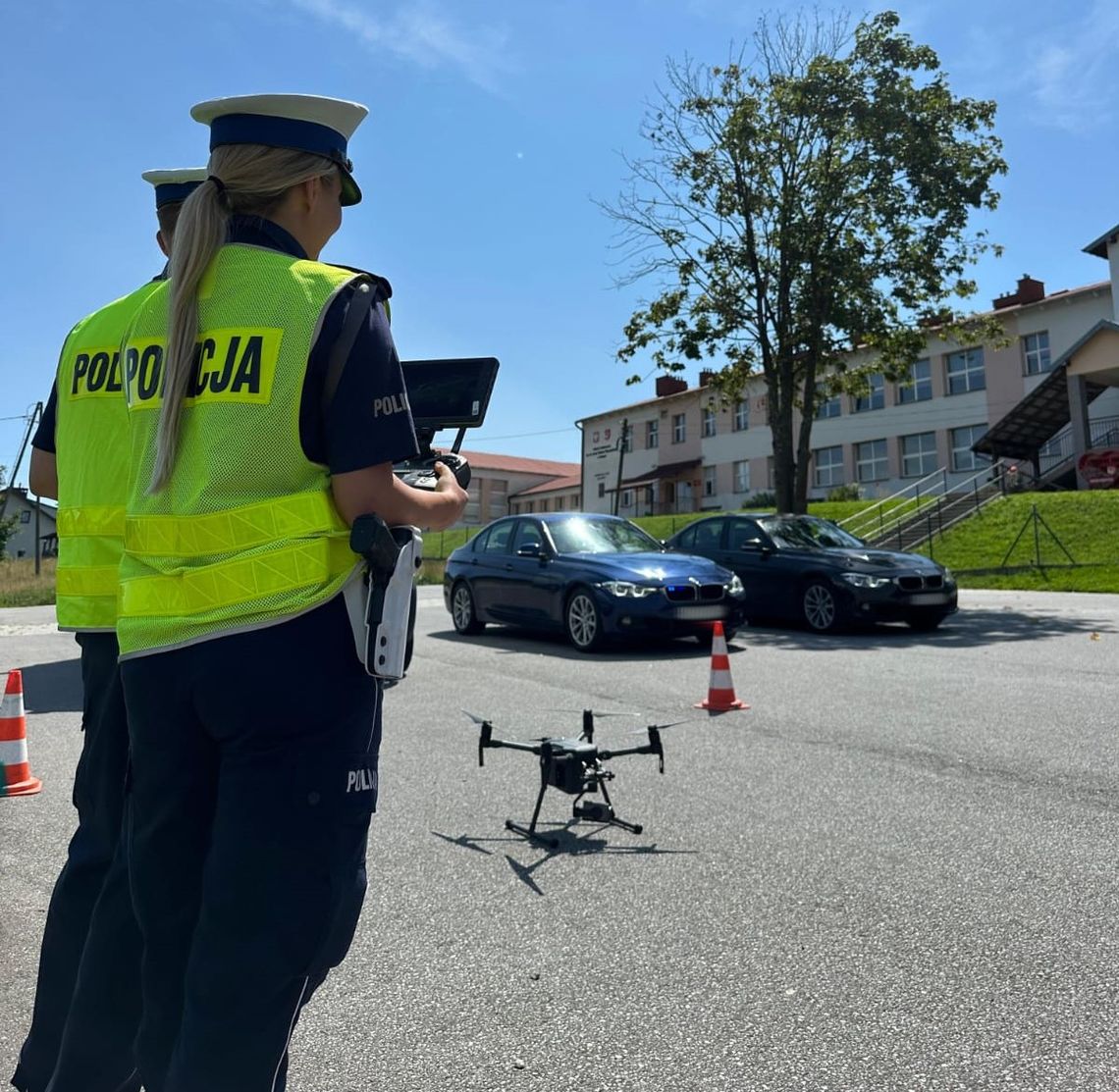 Dron złapał 15 piratów drogowych w Połomi