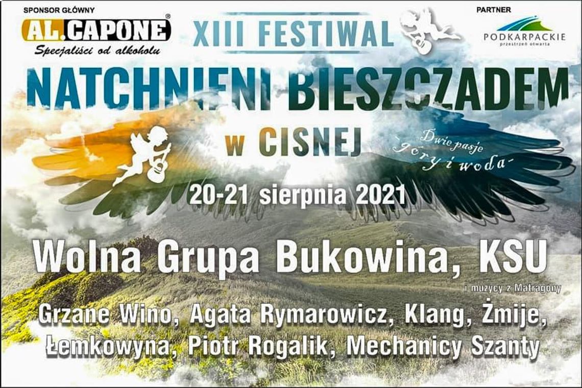 Drugi dzień Festiwalu Natchnieni Bieszczadem w Cisnej - zobacz relacje na żywo