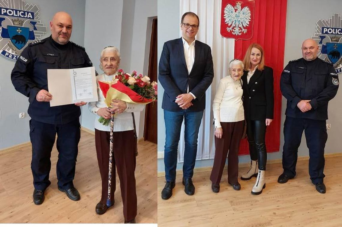 Gratulacje za obywatelską postawę dla 91-letniej mieszkanki Przemyśla