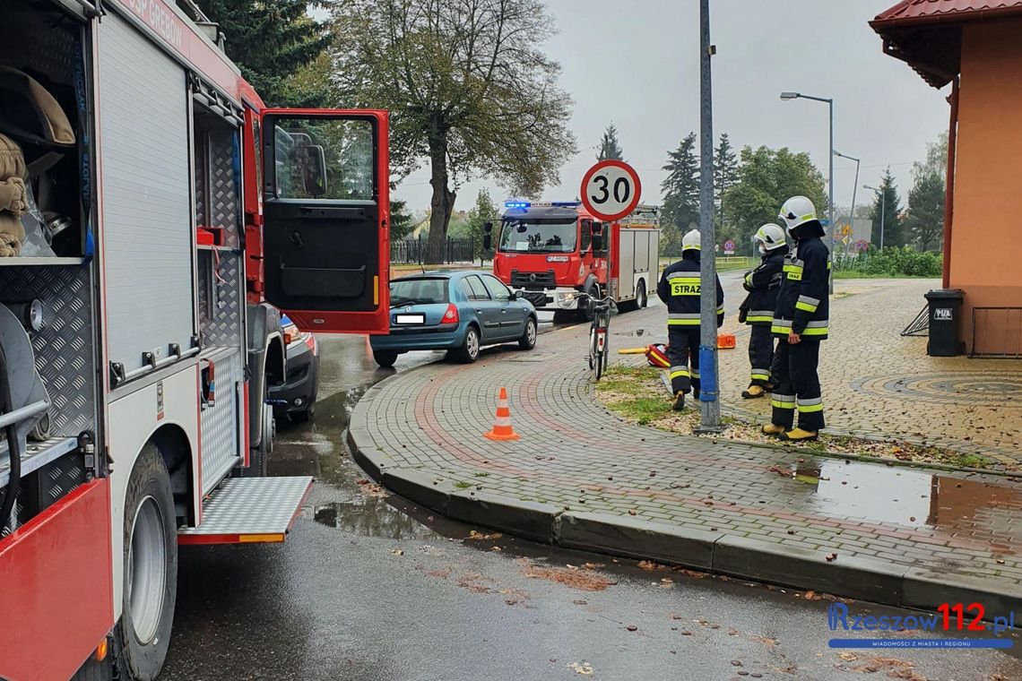 Grębów. Potrącenie rowerzysty