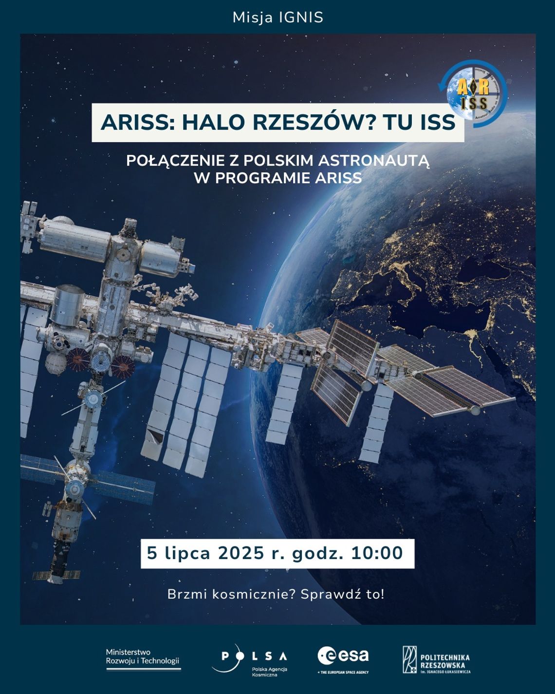 Halo Rzeszów? Tu ISS! Politechnika Rzeszowska połączy się z astronautą Sławoszem Uznańskim-Wiśniewskim