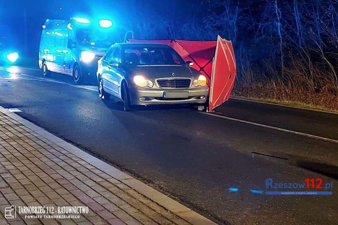 Huta Komorowska. Potrącenie pieszego. Utrudnienia