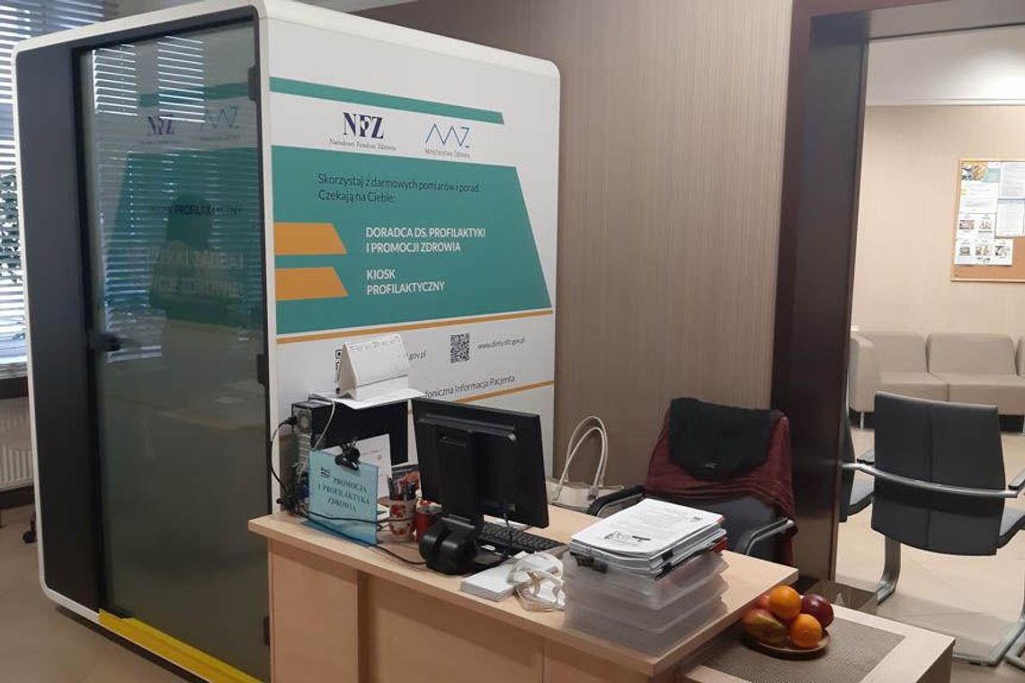 Kiosk profilaktyczny w rzeszowskim oddziale NFZ