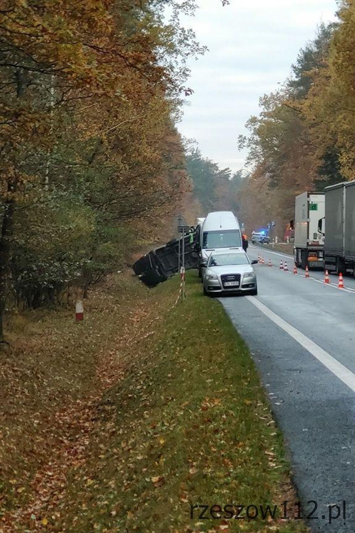 Kolbuszowa. Nie żyje kierowca BMW. Tragiczny wypadek na krajowej „dziewiątce”.