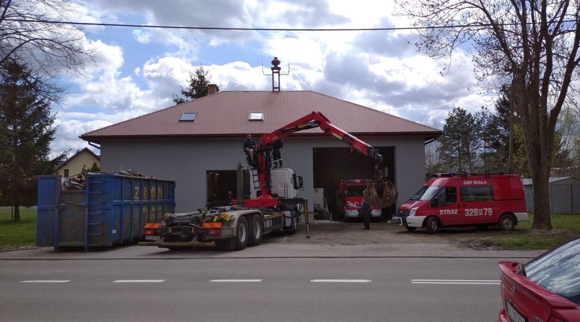 Kolejny etap modernizacji budynku OSP Rzeszów-Biała