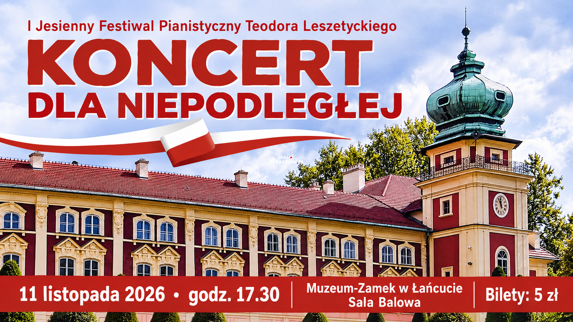 „Koncert dla Niepodległej”. Młodzi muzycy wystąpią w Zamku w Łańcucie „Koncert dla Niepodległej”. Młodzi muzycy wystąpią w Zamku w Łańcucie