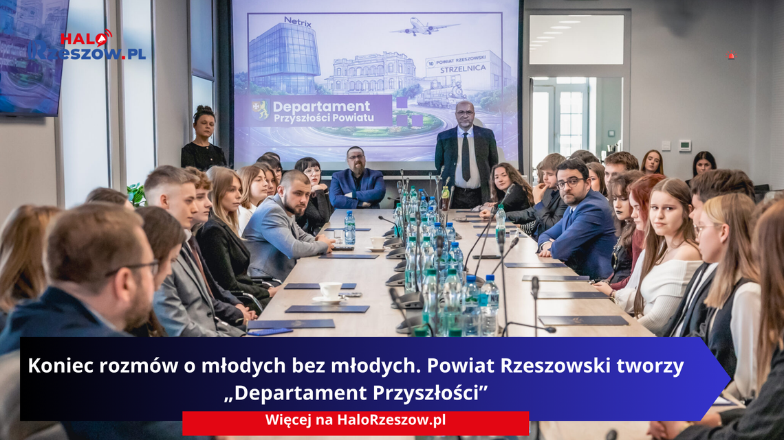 Koniec rozmów o młodych bez młodych. Powiat Rzeszowski tworzy „Departament Przyszłości”