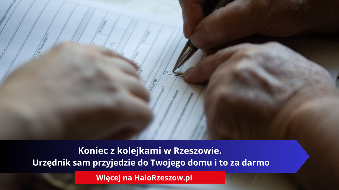 Koniec z kolejkami w Rzeszowie. Urzędnik sam przyjedzie do Twojego domu i to za darmo Koniec z kolejkami w Rzeszowie. Urzędnik sam przyjedzie do Twojego domu i to za darmo