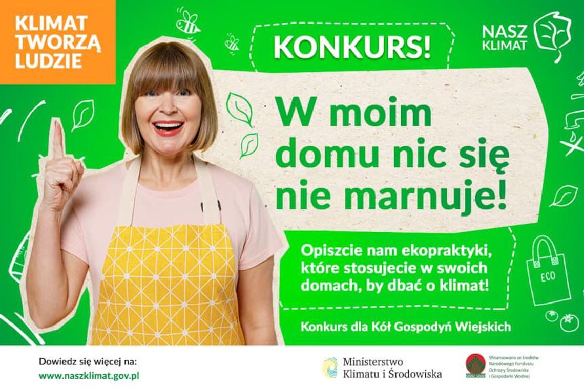 Konkurs dla Kół Gospodyń Wiejskich "W moim domu nic się nie marnuje"