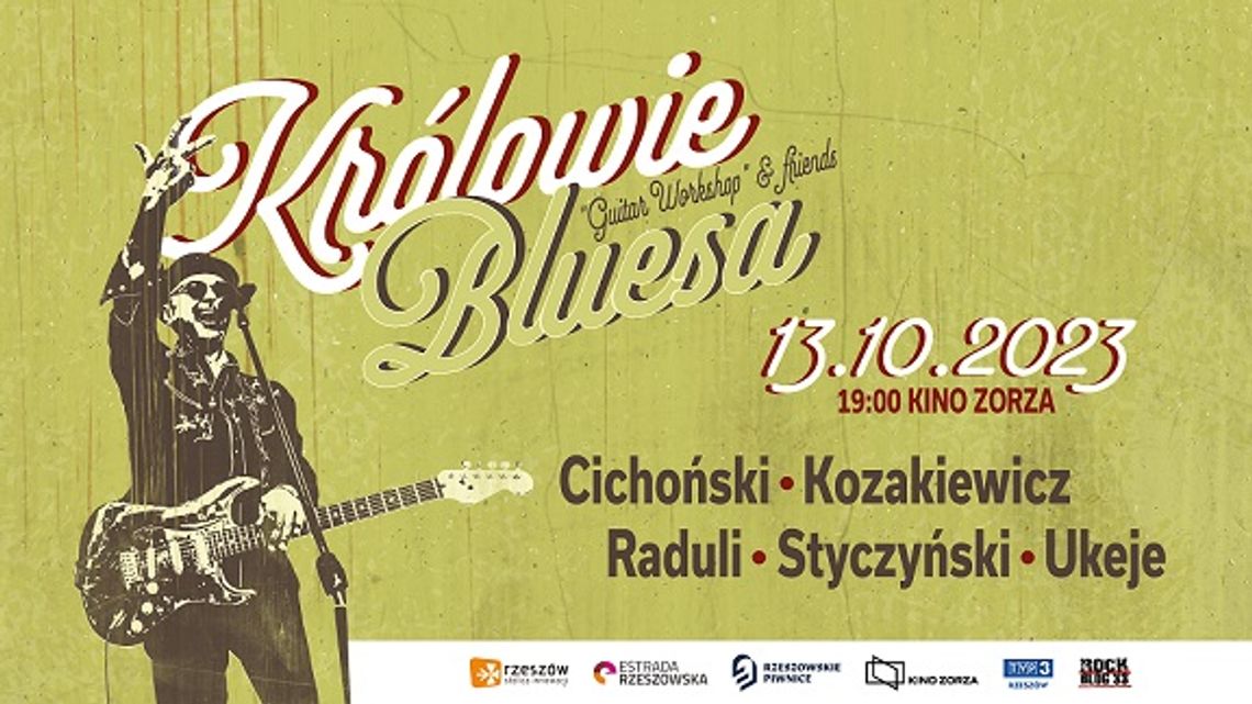 Królowie Bluesa – koncert mistrzów gitary w jubileusz powstania Estrady Rzeszowskiej