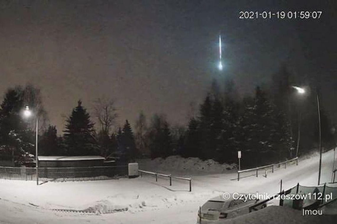 Kula ognia nad Rzeszowem! To meteor? [VIDEO]