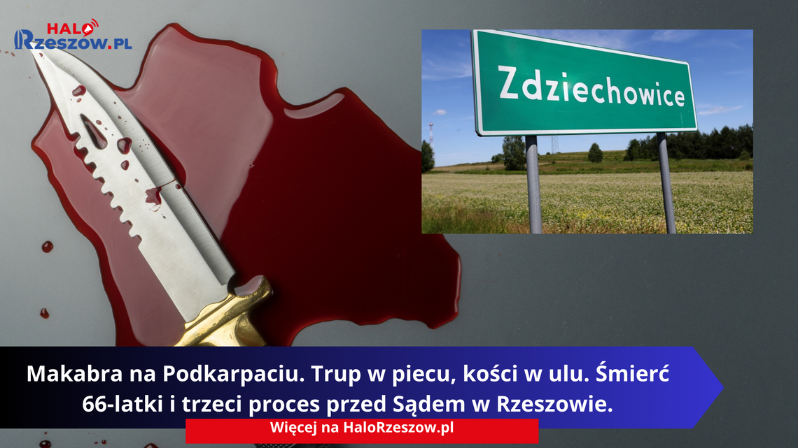 Makabra na Podkarpaciu. Trup w piecu, kości w ulu. Śmierć 66‑latki i trzeci proces przed Sądem w Rzeszowie.