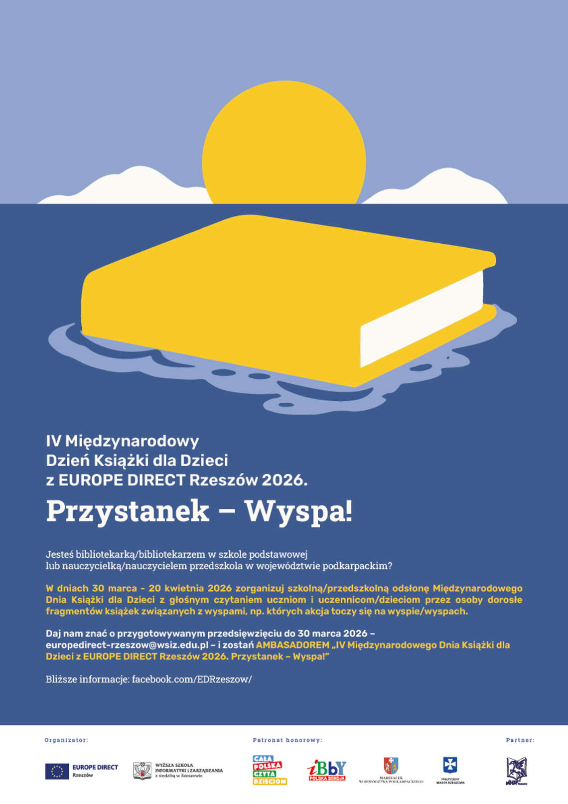 Międzynarodowy Dzień Książki dla Dzieci z EUROPE DIRECT Rzeszów. Przystanek Wyspa!