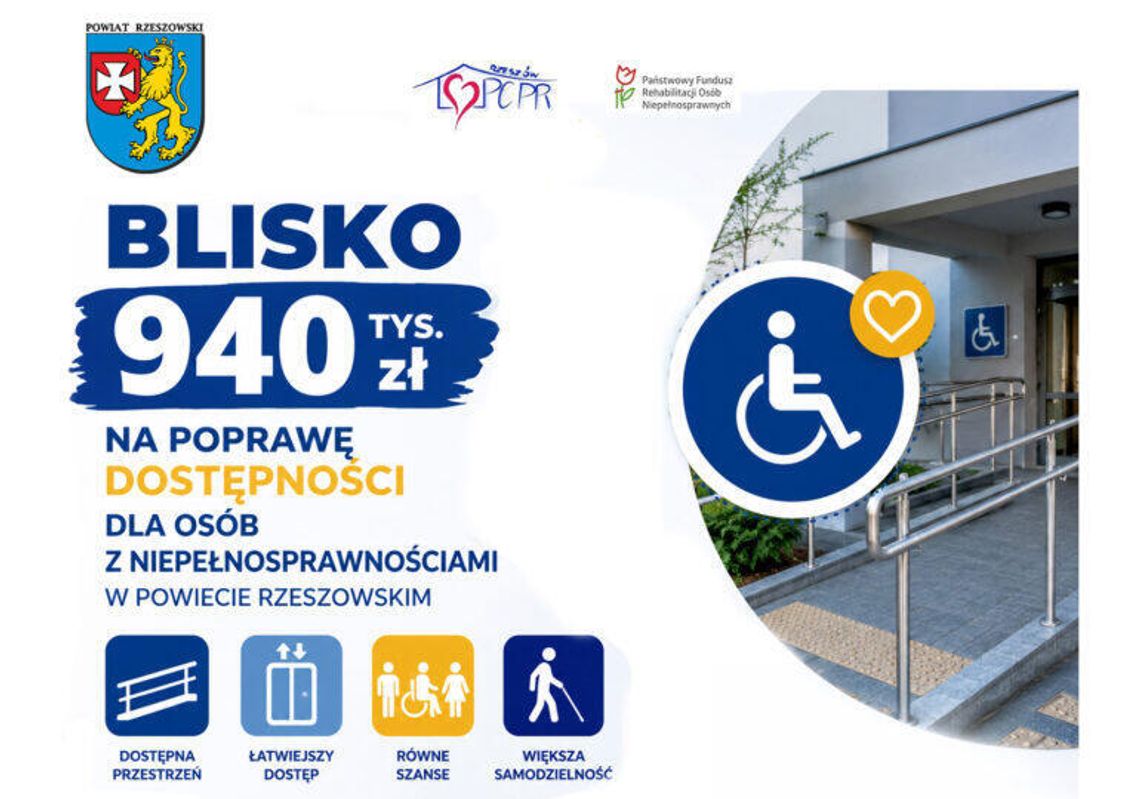 Miliony złotych na walkę z barierami! Powiat Rzeszowski i PFRON inwestują w transport i dostępność dla niepełnosprawnych Miliony złotych na walkę z barierami! Powiat Rzeszowski i PFRON inwestują w transport i dostępność dla niepełnosprawnych