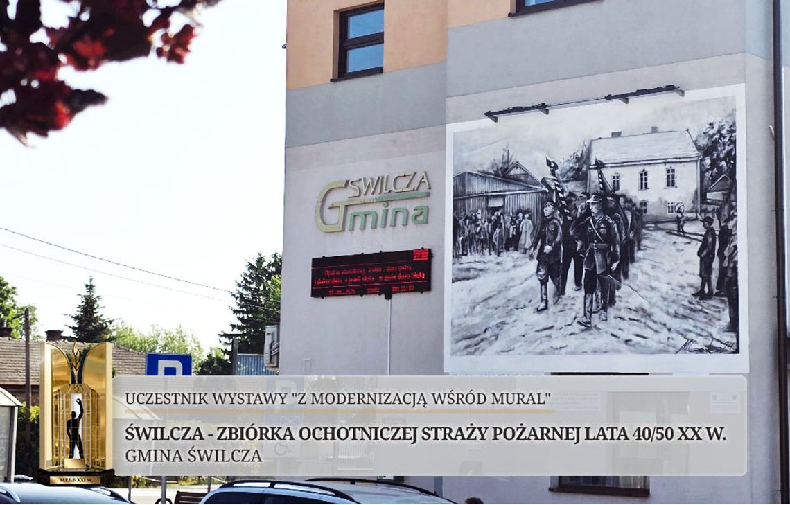 Mural upamiętniający historię OSP w Świlczy walczy o tytuł w ogólnopolskim konkursie