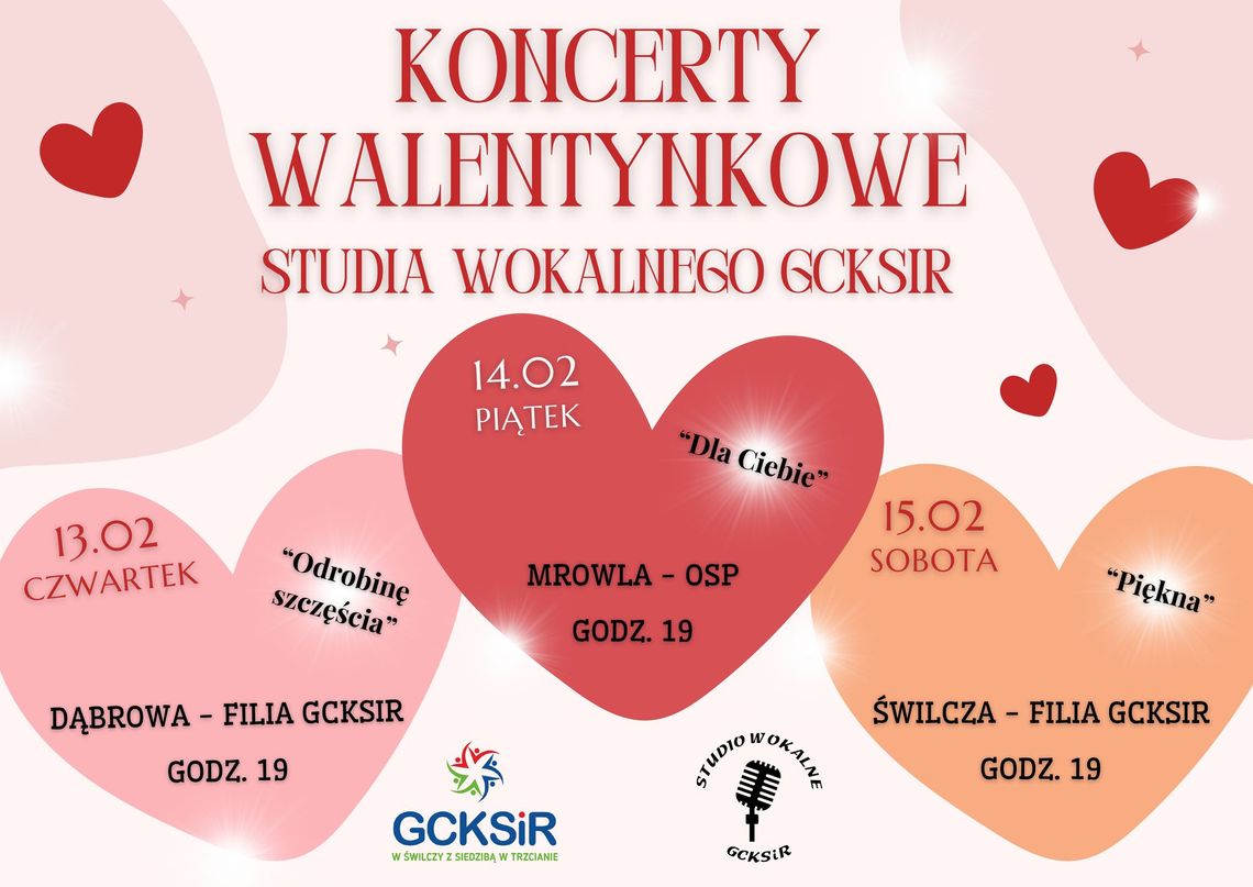 Uczta dla zakochanych. Walentynkowe koncerty w Świlczy