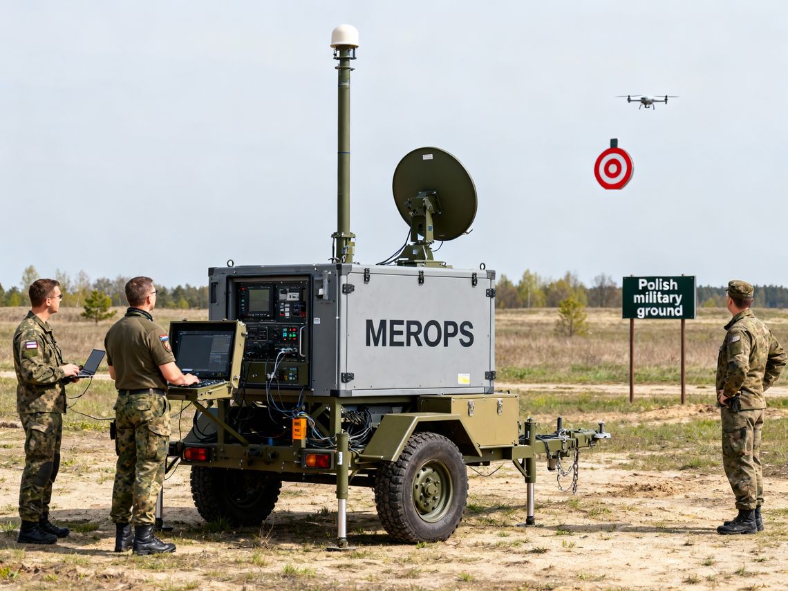 Na poligonie odbył się pokaz amerykańskiego systemu antydronowego