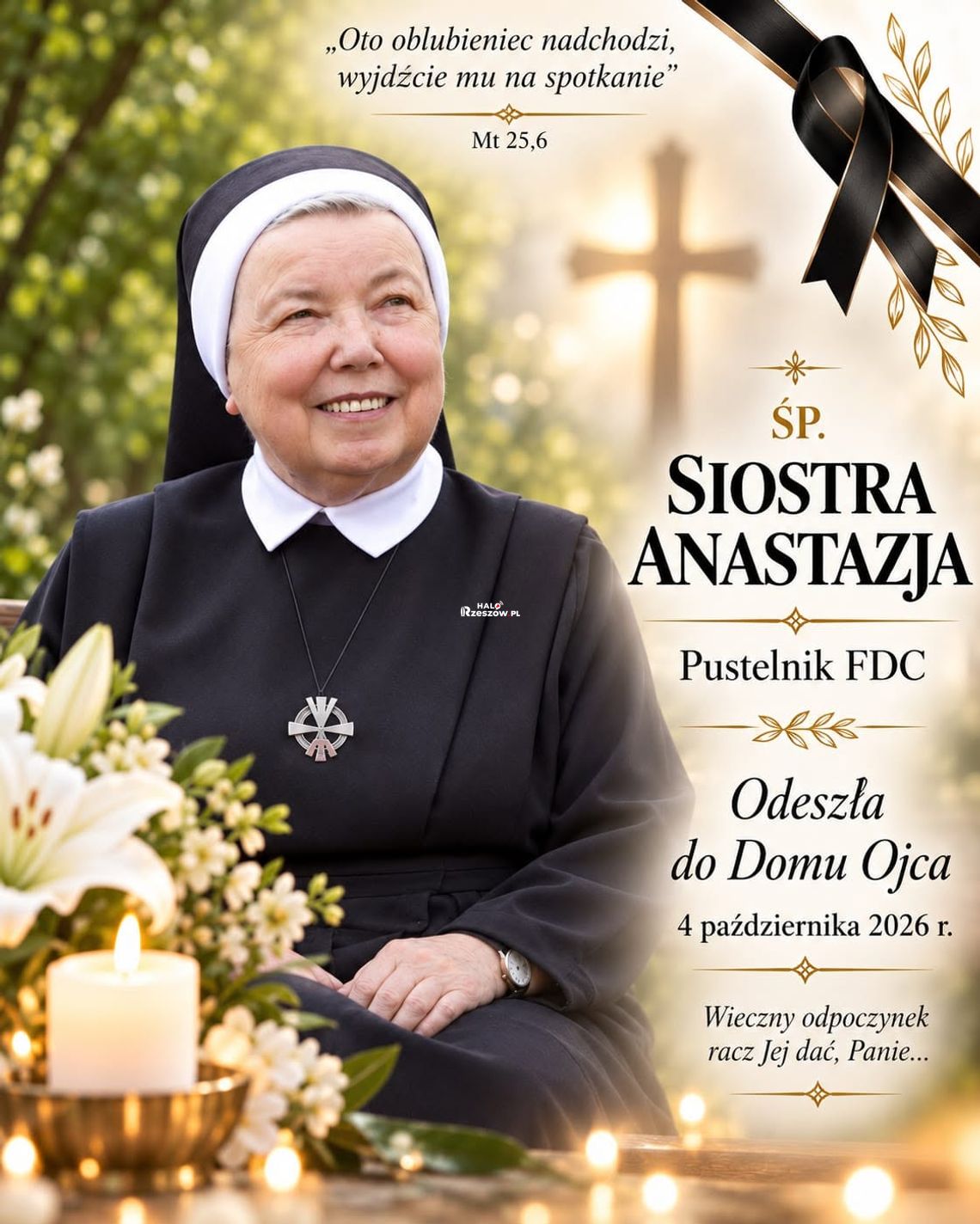 Nie żyje siostra Anastazja. Pochodząca z Podkarpacia autorka znanych książek kulinarnych miała 76 lat Nie żyje siostra Anastazja. Pochodząca z Podkarpacia autorka znanych książek kulinarnych miała 76 lat