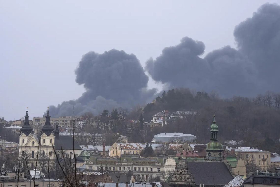 Nocny atak na Lwów. Spłonął leżajski magazyn pomocy humanitarnej