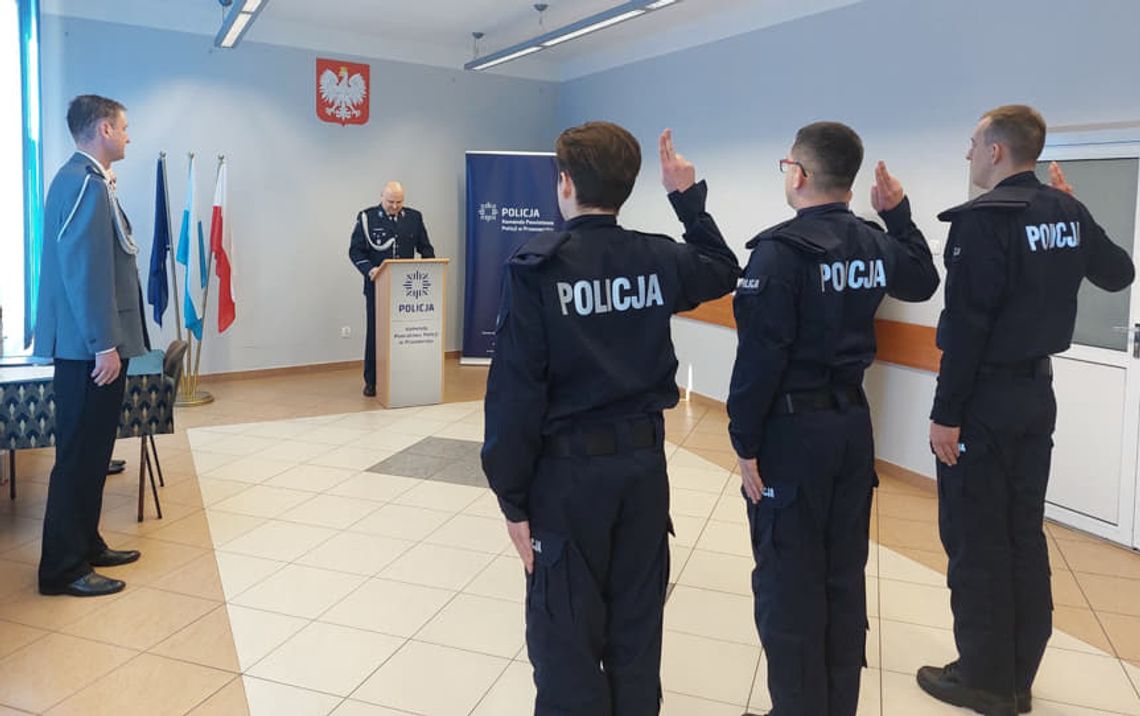 ślubowanie policjantów