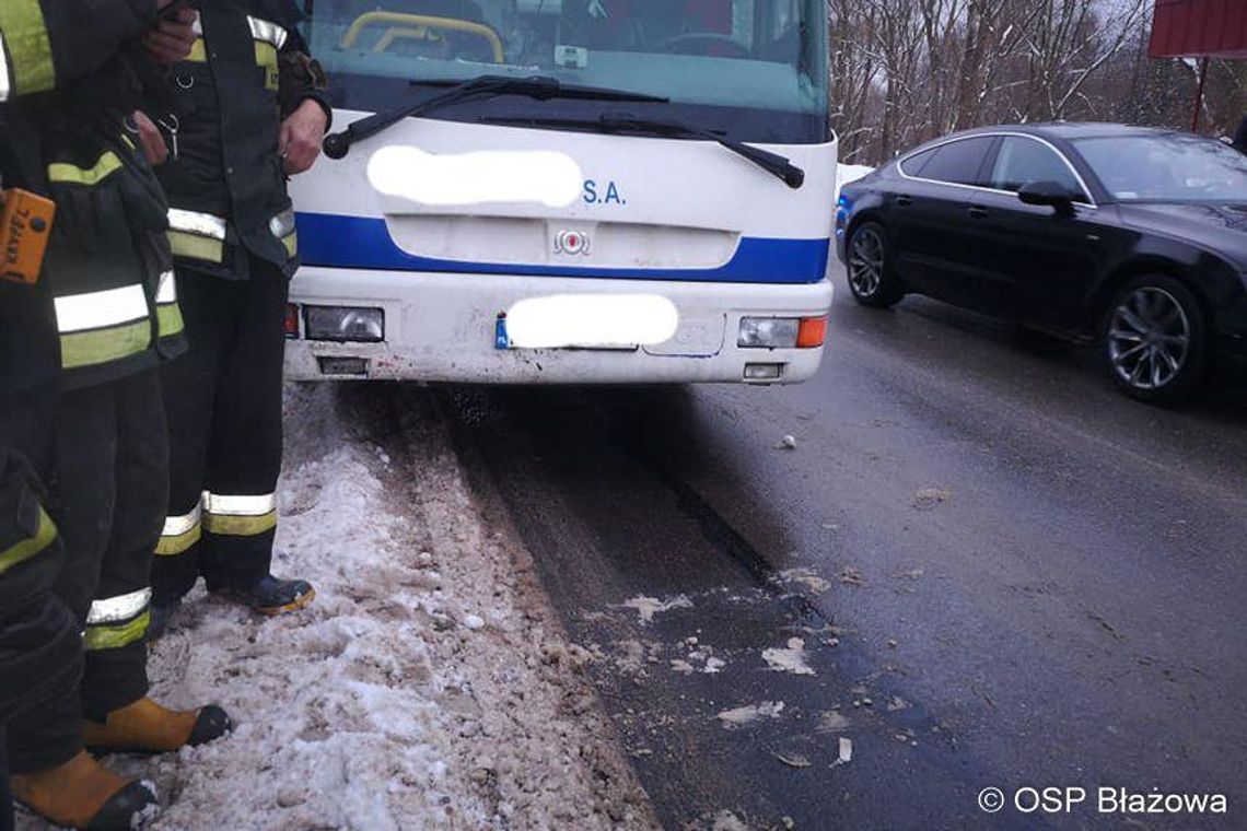 Nowy Borek. Zderzenie autobusu z osobówką