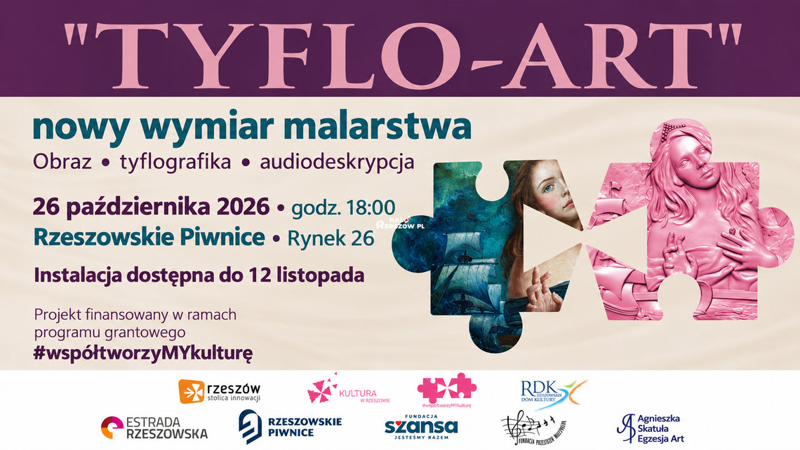 Obraz, którego można dotknąć. „TYFLO-ART” w Rzeszowskich Piwnicach Obraz, którego można dotknąć. „TYFLO-ART” w Rzeszowskich Piwnicach
