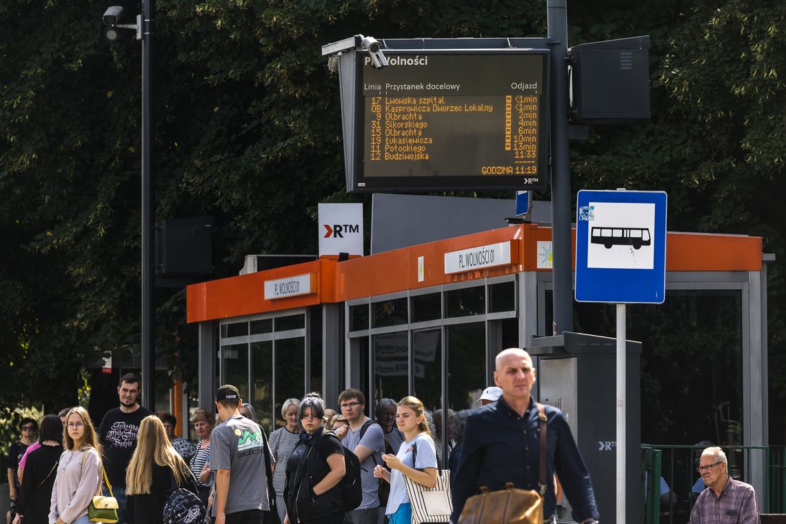 przystanek autobusowy w Rzeszowie