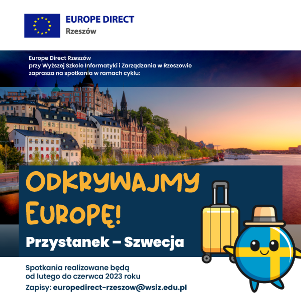 „Odkrywajmy Europę! Przystanek – Szwecja”. Zapraszamy na warsztaty Europe Direct Rzeszów