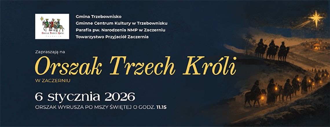 Orszak Trzech Króli przejdzie ulicami Zaczernia