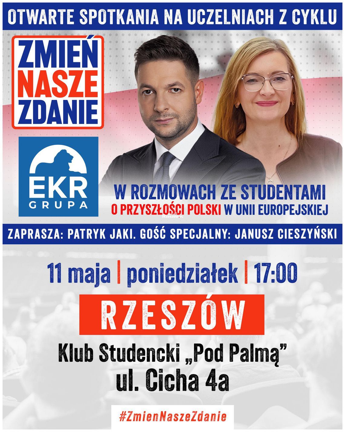 Patryk Jaki dzisiaj w Rzeszowie. Czy w klubie Pod Palmą trafi na trudnego przeciwnika?