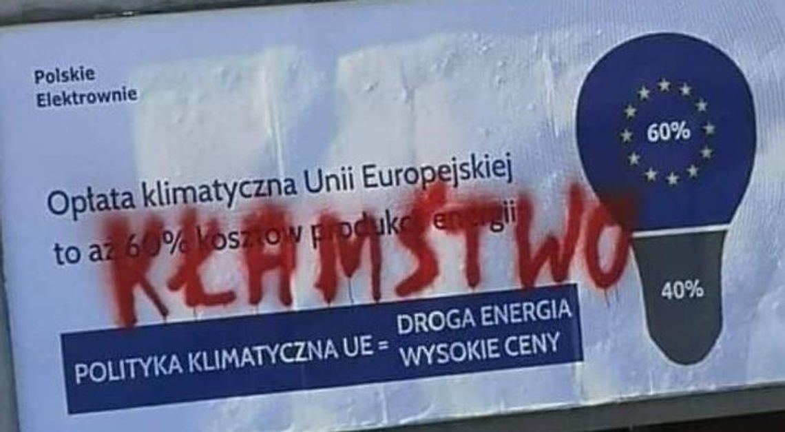 Podkarpackie ulice zalane anty-unijną kampanią dotyczącą cen prądu! [FELIETON]