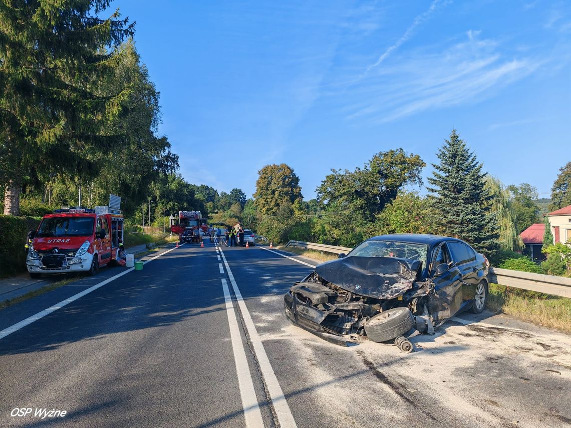 Policja o niedzielnym wypadku w Wyżnem, gdzie rannych zostało 8 osób [ZDJĘCIA]