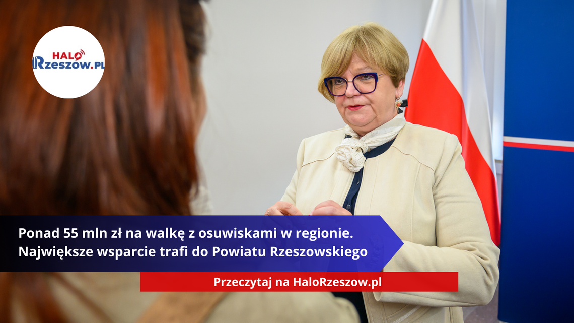 Ponad 55 mln zł na walkę z osuwiskami w regionie. Największe wsparcie trafi do Powiatu Rzeszowskiego