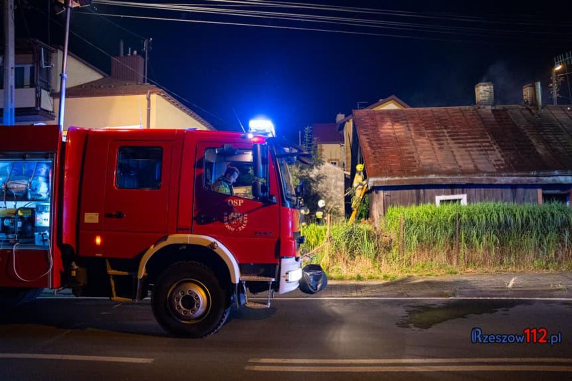 Pożar pustostanu na Reymonta