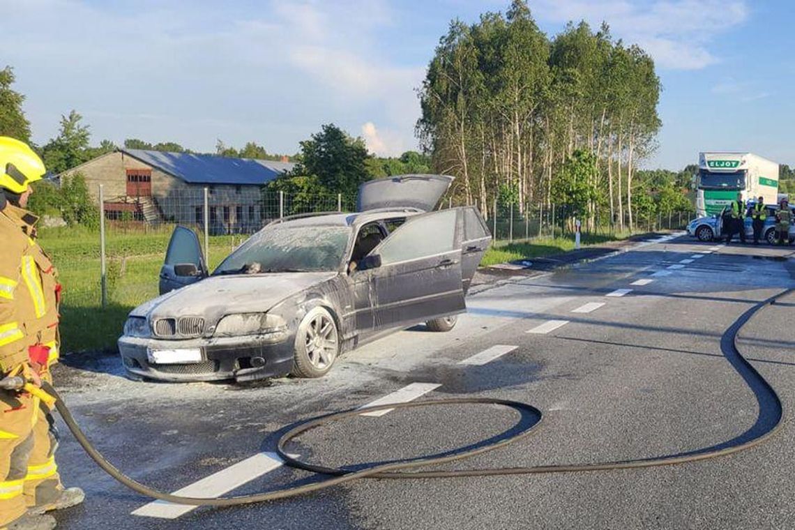 Pożar samochodu osobowego w Nienadówce