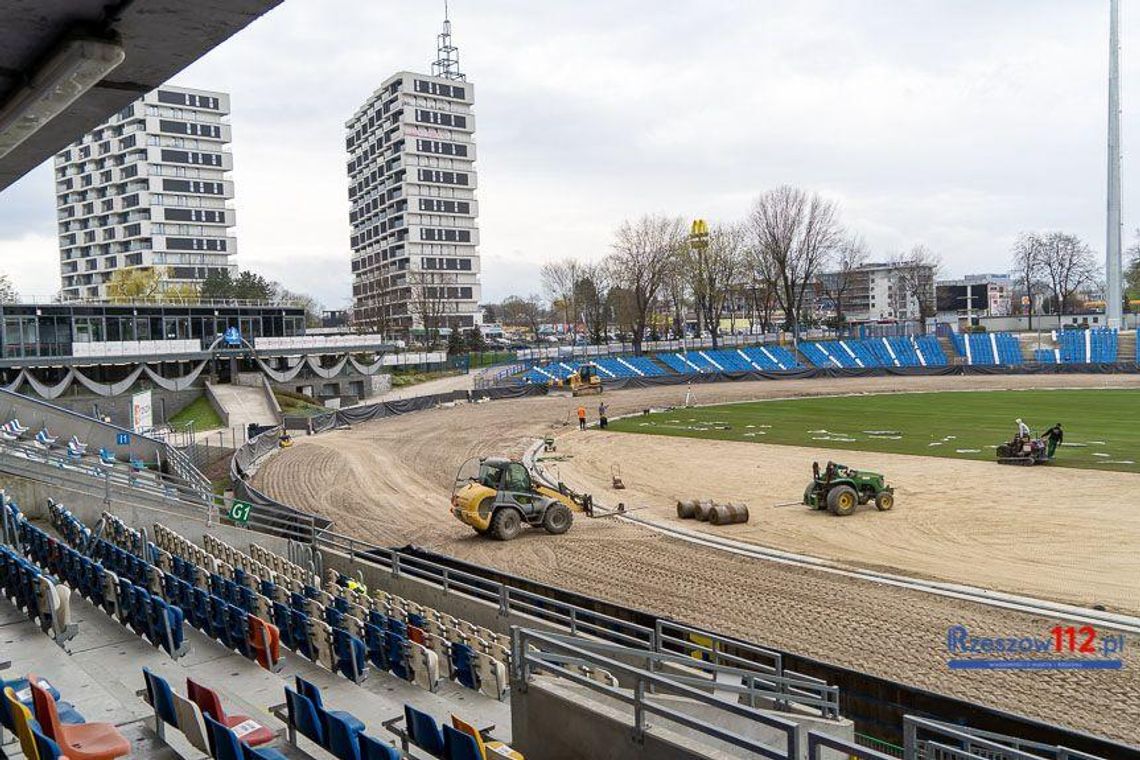 Remont Stadionu Miejskiego w Rzeszowie. Za chwilę ostatnie testy