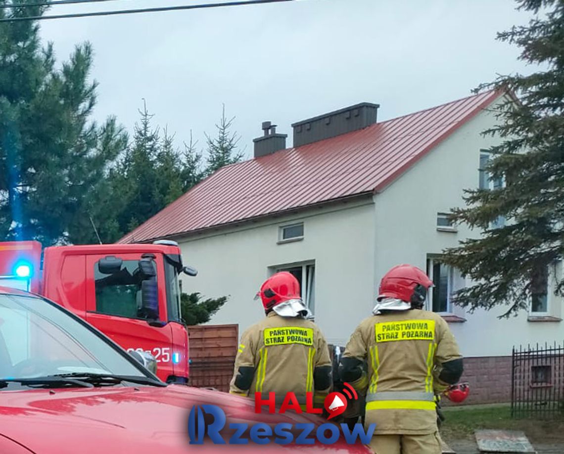 Pożar domu w Rudnej Małej. Z ogniem walczyło 6 zastępów straży pożarnych [FOTO]