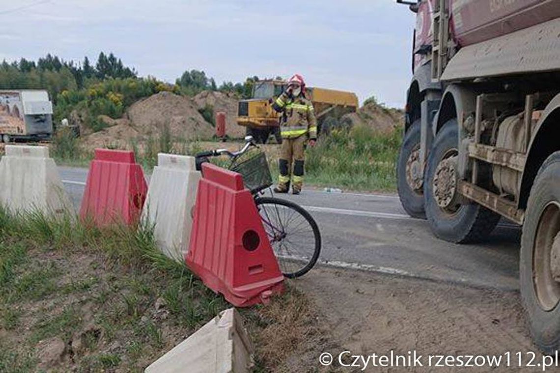 Rudnik nad Sanem: Zderzenie ciężarówki z rowerzystką