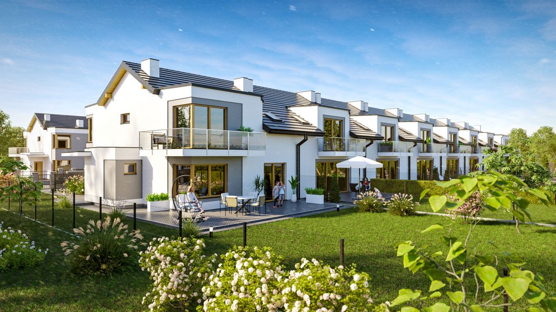 Domy w zabudowie szeregowej ul. Śnieżna Rzeszów