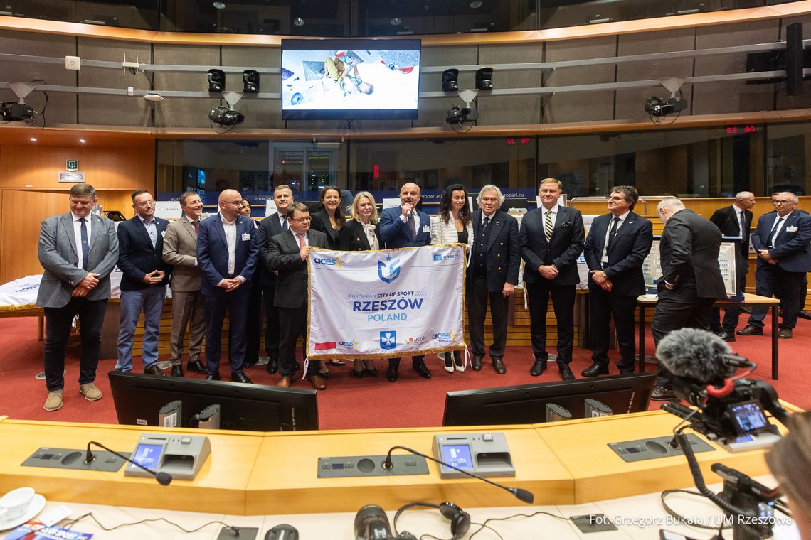 Rzeszów odebrał w Brukseli tytuł Europejskiego Miasta Sportu 2026 Rzeszów odebrał w Brukseli tytuł Europejskiego Miasta Sportu 2026