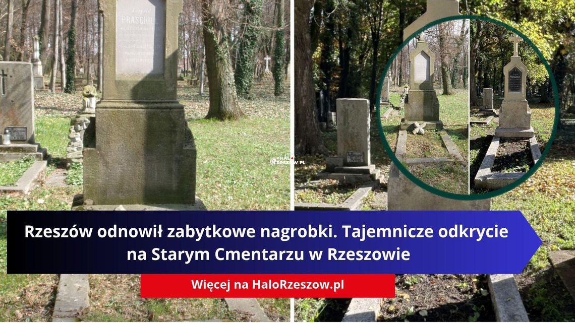 Rzeszów odnowił zabytkowe nagrobki. Tajemnicze odkrycie na Starym Cmentarzu w Rzeszowie Rzeszów odnowił zabytkowe nagrobki. Tajemnicze odkrycie na Starym Cmentarzu w Rzeszowie