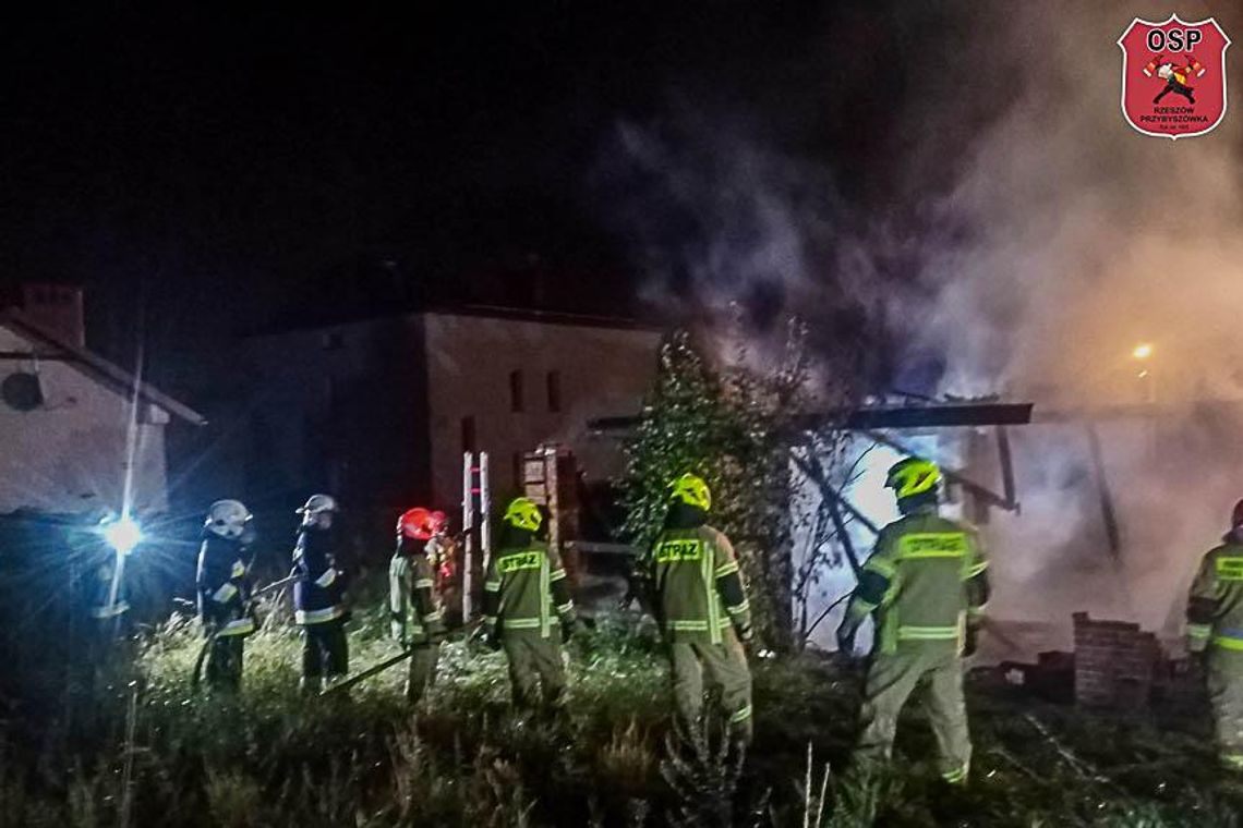 Rzeszów. Pożar stodoły przy Dębickiej