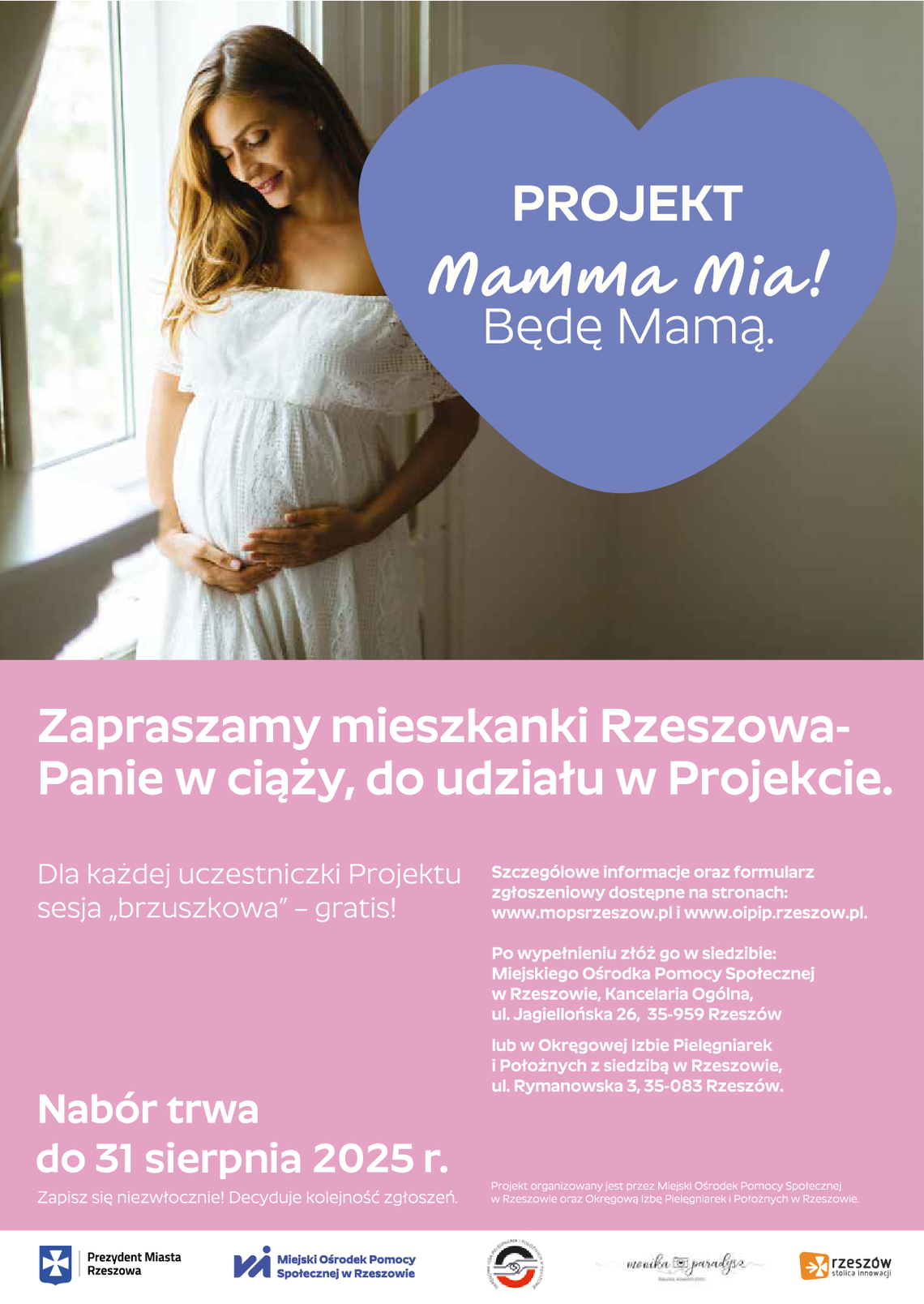 Rzeszów rusza z bezpłatnym projektem dla przyszłych mam. Warsztaty i darmowa "sesja brzuszkowa"