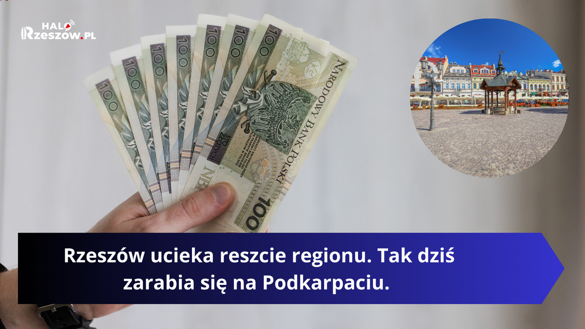 Rzeszów ucieka reszcie regionu. Tak dziś zarabia się na Podkarpaciu.