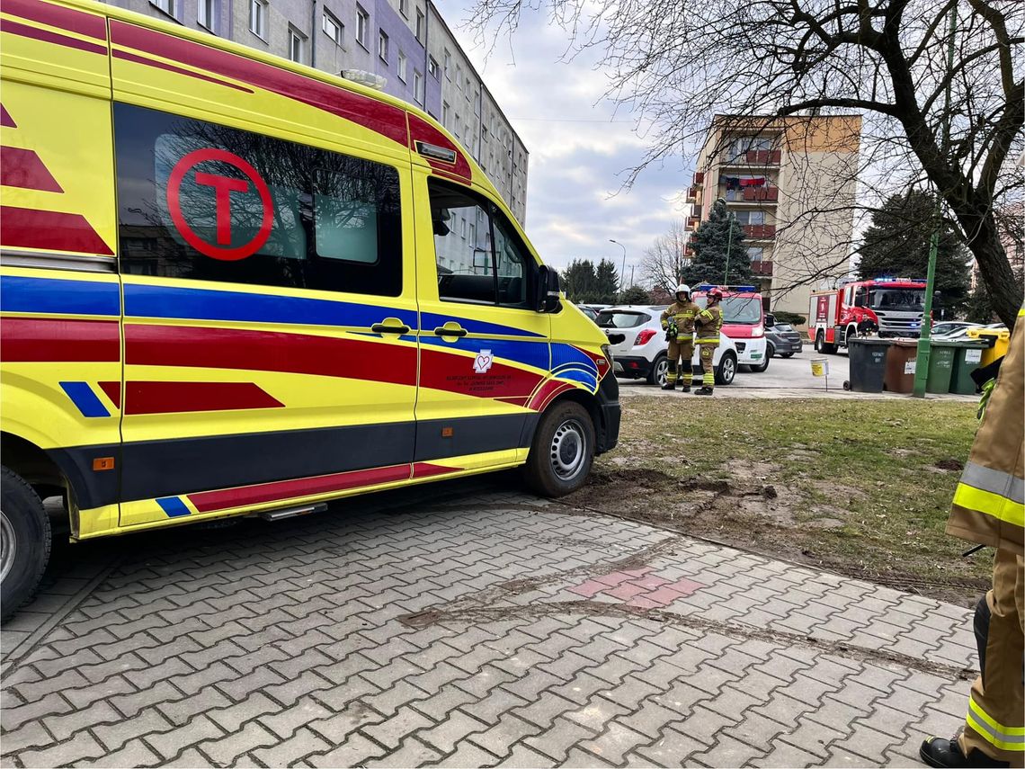 Sędziszów Młp.: Karetka ugrzęzła w osiedlowym błocie