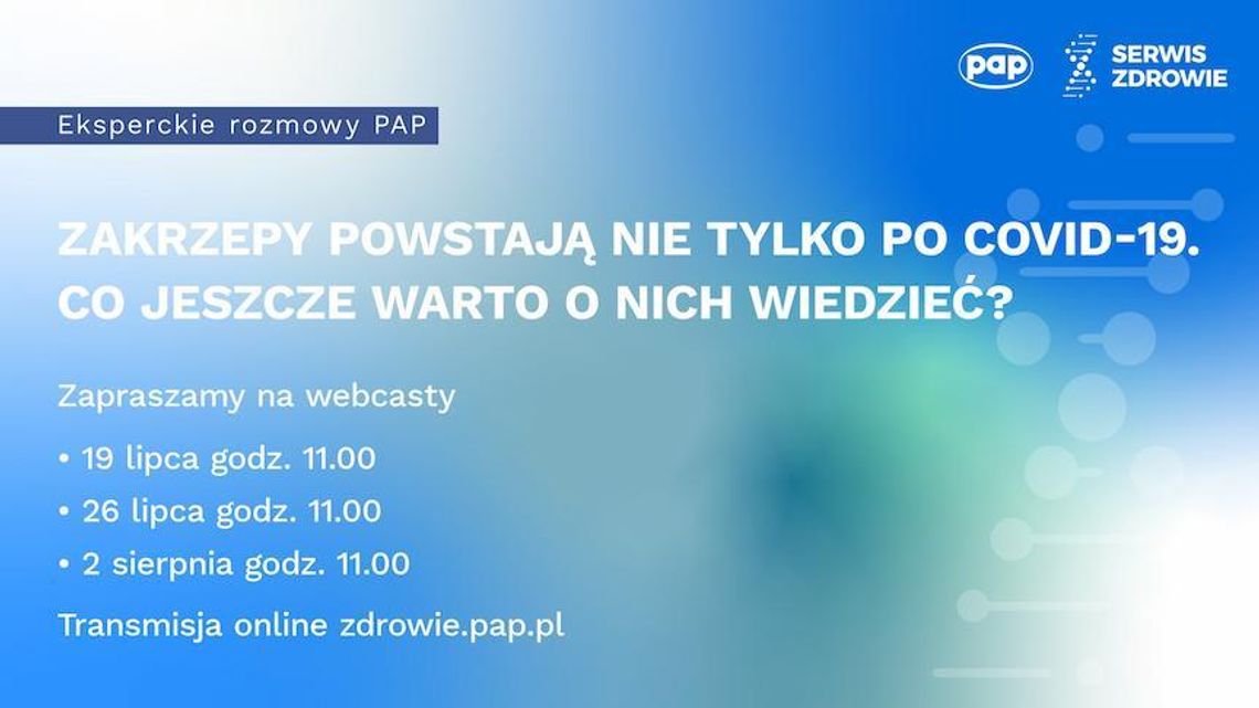 Serwis Zdrowie PAP: Cykl webcastów dotyczących diagnostyki i leczenia zatorowo-zakrzepowego