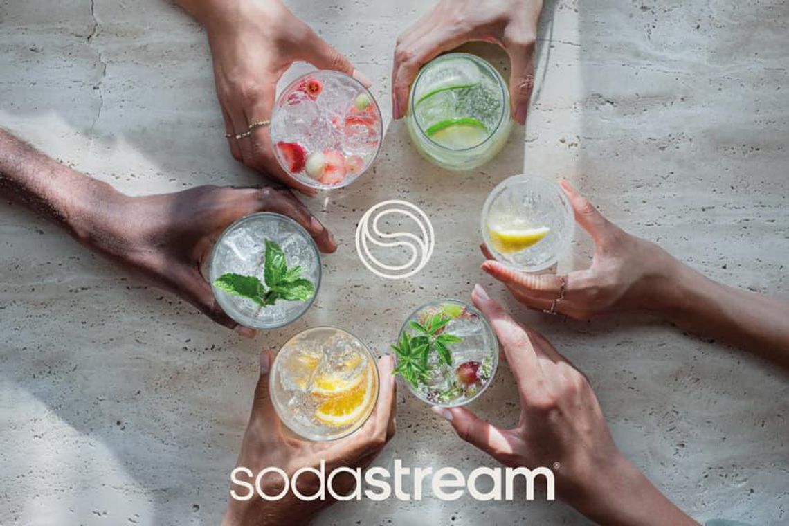 SodaStream, wiodący producent ekspresów do gazowania wody, prezentuje repozycjonowanie 360°