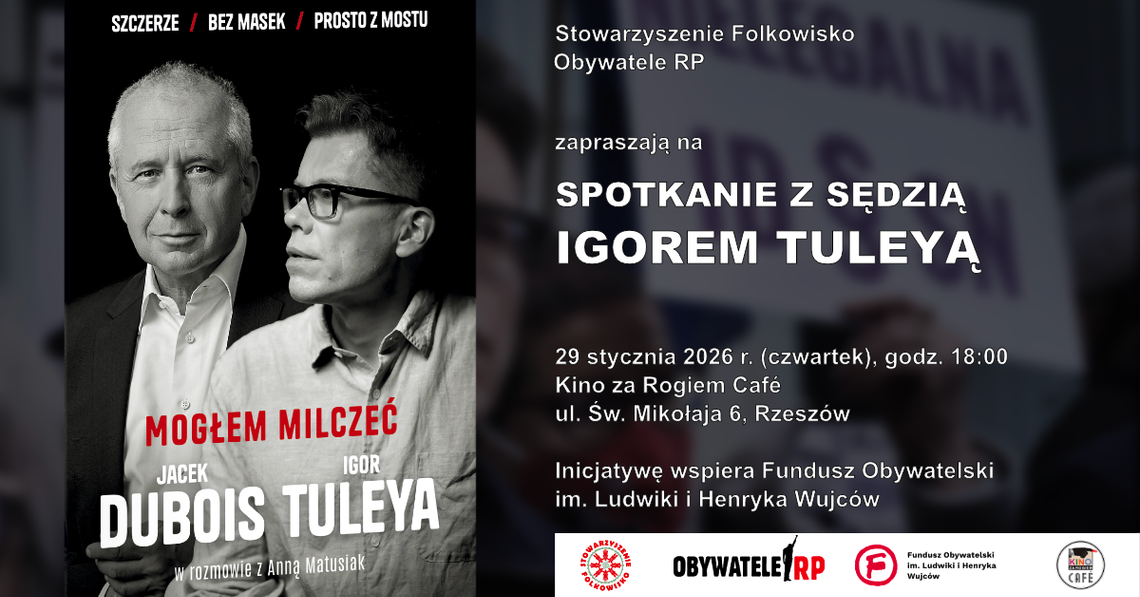 Spotkania z sędzią Igorem Tuleyą w województwie podkarpackim
