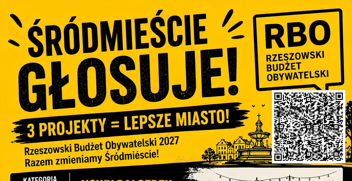 Śródmieście mobilizuje mieszkańców przed głosowaniem w RBO. Na liście m.in. trzy projekty dla osiedla